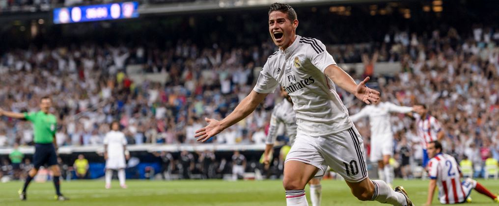 James celebra un gol con la camiseta del Real Madrid | Foto: EFE James celebra un gol con la camiseta del Real Madrid | Foto: EFE