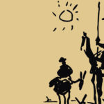 Ilustración de Don Quijote de la Mancha y su escudero