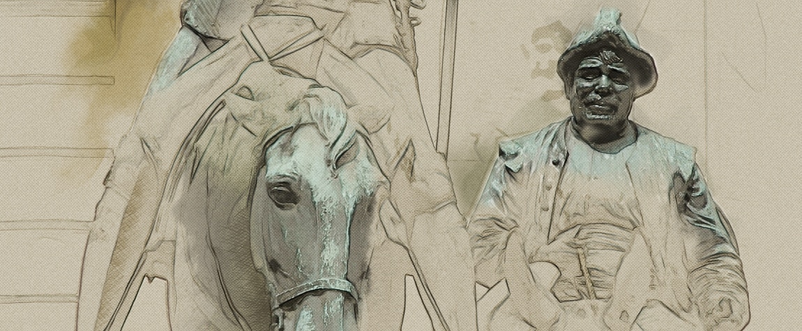 Imagen de Sancho Panza acompañando a Don Quijote