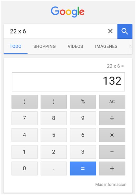 calculadora de google recurso