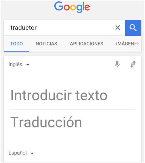 Traductor de google recurso