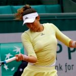 Fotografía Garbiñe Muguruza primer partido Roland Garros 2016