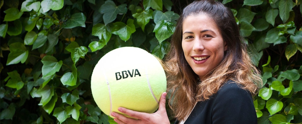 Garbiñe Muguruza, embajadora de BBVA, Roland Garros