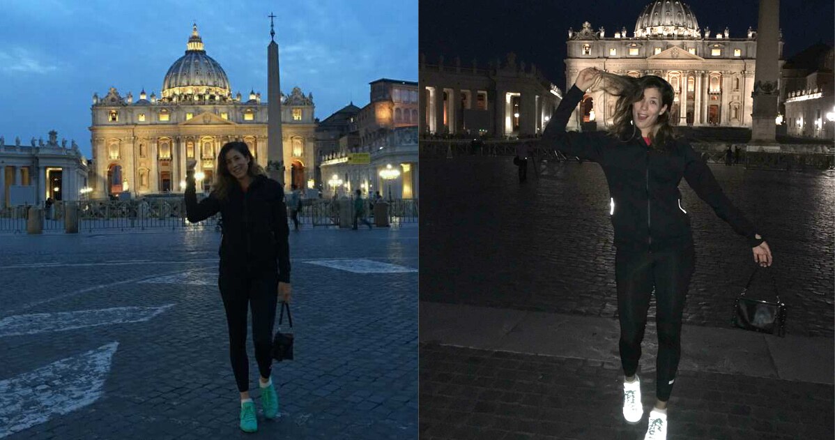 Garbiñe Muguruza en el Vaticano Roma Garbiñe Muguruza en el Vaticano Roma