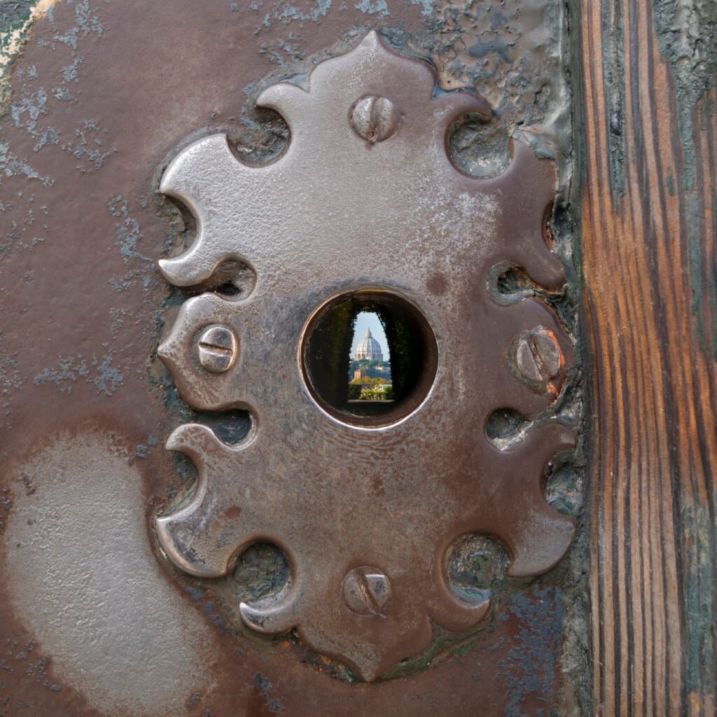 Roma dal buco Roma dal buco