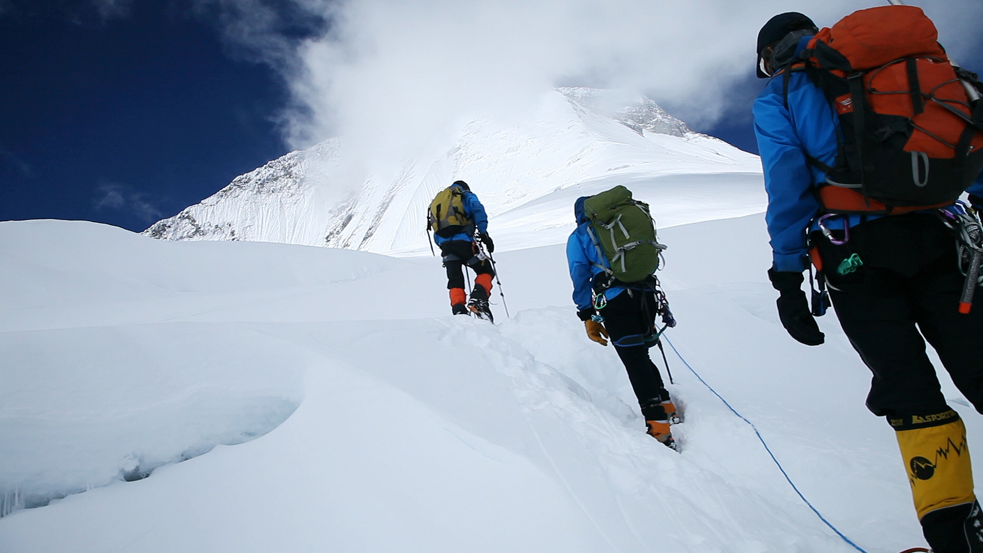 Equipo Expedición BBVA subida Campo 2 Dhaulagiri en 2012 / BBVA Fotografía de Equipo Expedición BBVA subida Campo 2 Dhaulagiri en 2012