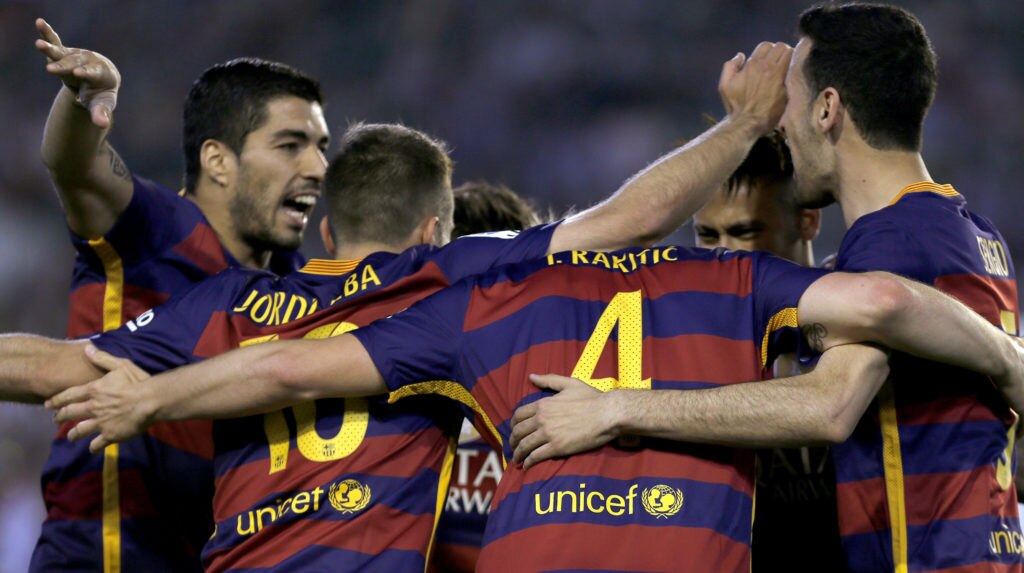 Los jugadores del Barcelona celebran un gol ante el Betis | Foto: EFE Los jugadores del Barcelona celebran un gol ante el Betis | Foto: EFE