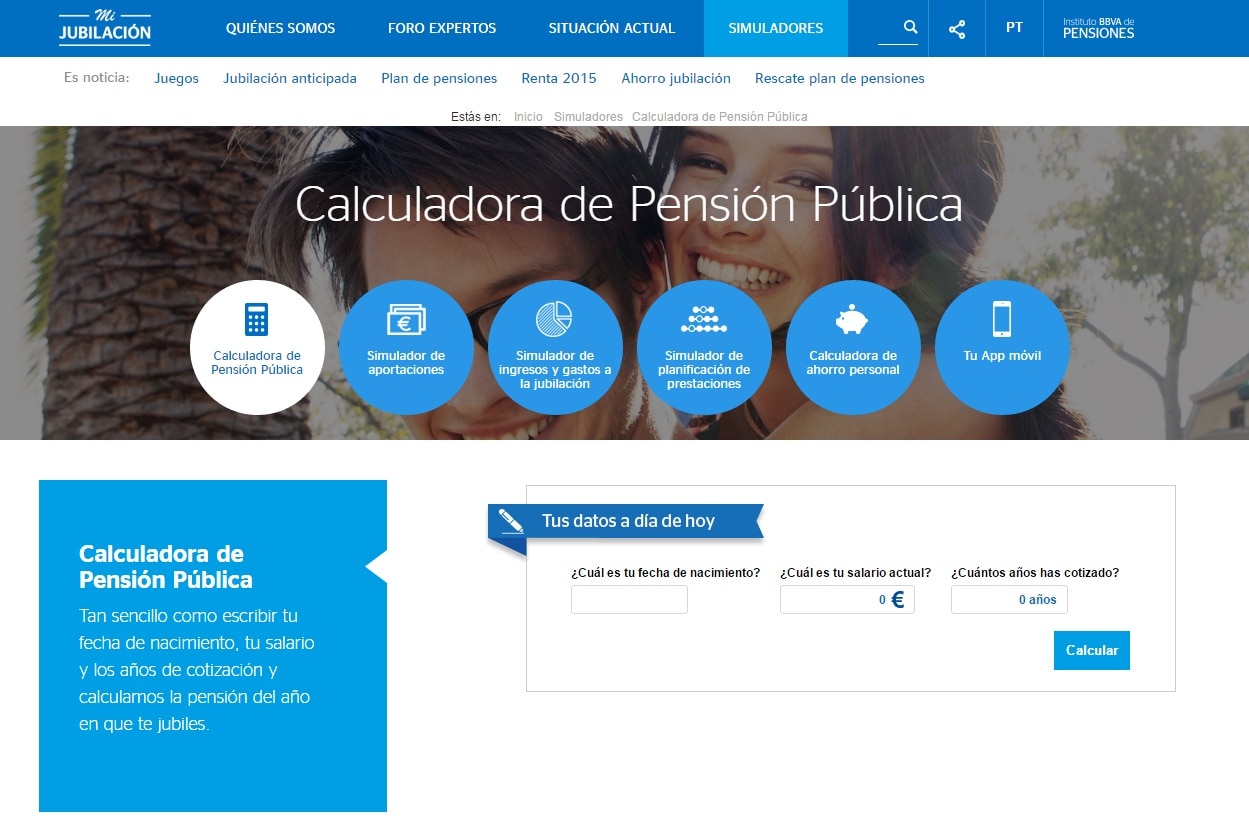 Mi Jubilación Pensiones calculadora de la pension publica Imagen de Mi Jubilación Pensiones calculadora de la pension publica