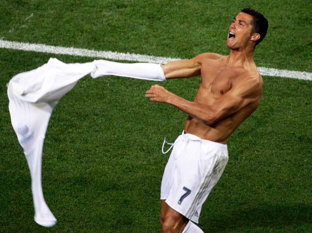 Cristiano celebra el penalti definitivo en la final de Champions | Foto: EFE