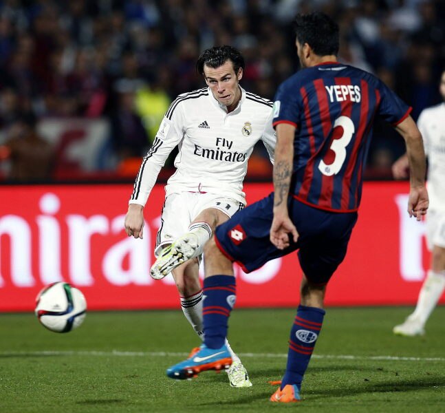 gol Gareth Bale-Final Mundial de Clubes 2014 / BBVA Fotografía gol Gareth Bale-Final Mundial de Clubes 2014
