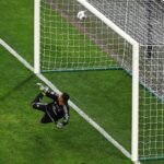 El penalti de Griezmann se estrelló contra el larguero | Foto: EFE El penalti de Griezmann se estrelló contra el larguero | Foto: EFE