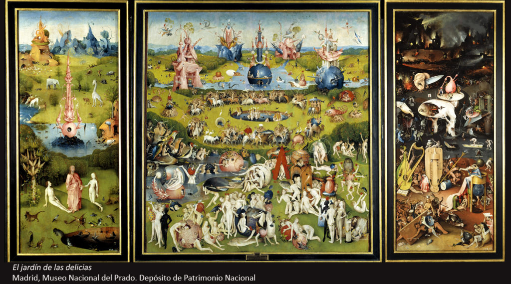 El jardín de las delicias de El Bosco -BBVA. Madrid, Museo Nacional del Prado. Depósito de Patrimonio Nacional Fotografía de El jardín de las delicias de El Bosco -BBVA. Madrid, Museo Nacional del Prado. Depósito de Patrimonio Nacional