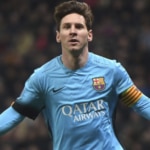 Leo Messi celebra un gol con la camiseta del Barcelona | Foto: EFE