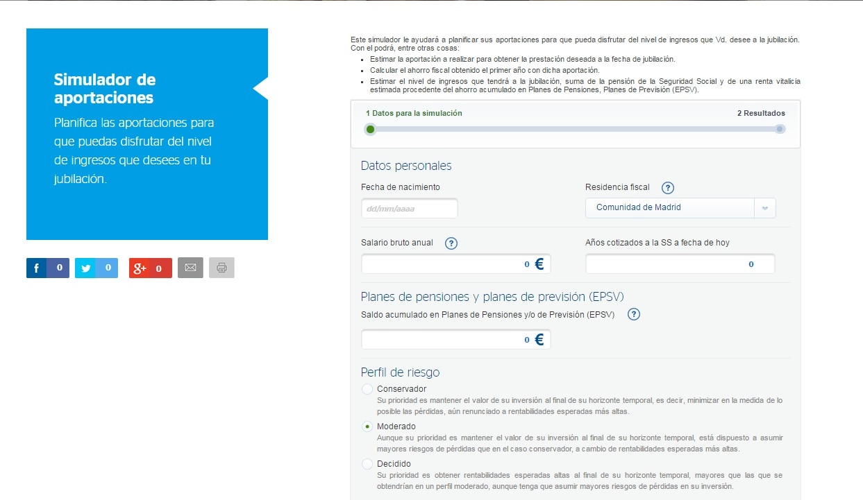 Mi Jubilación pensiones simulador-aportaciones imagen de Mi Jubilación pensiones simulador-aportaciones