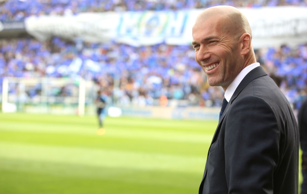 Fotografía de Zinedine Zidane entrenador del Real Madrid 2016