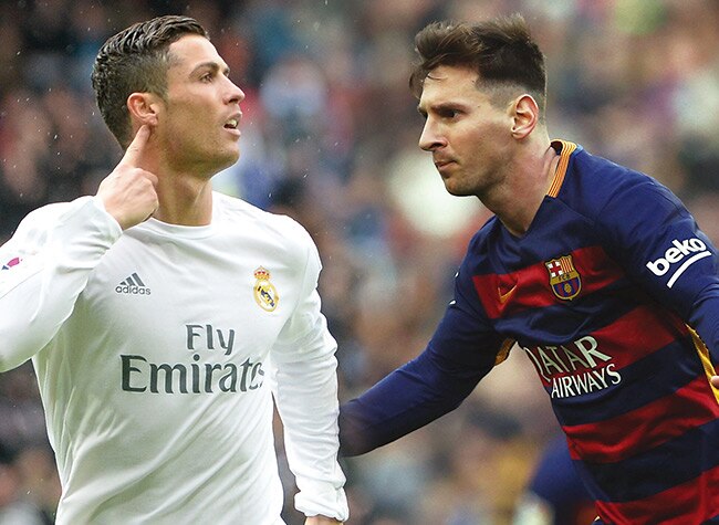 Fotografía de Cristiano Ronaldo y Messi