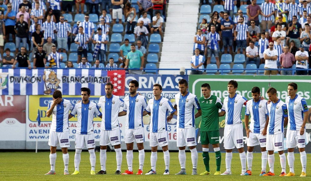 El Leganés posa antes de un partido de la Liga Adelante | Foto: LaLiga