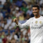 Cristiano durante un partido con el Real Madrid Fotografía de Cristiano durante un partido con el Real Madrid
