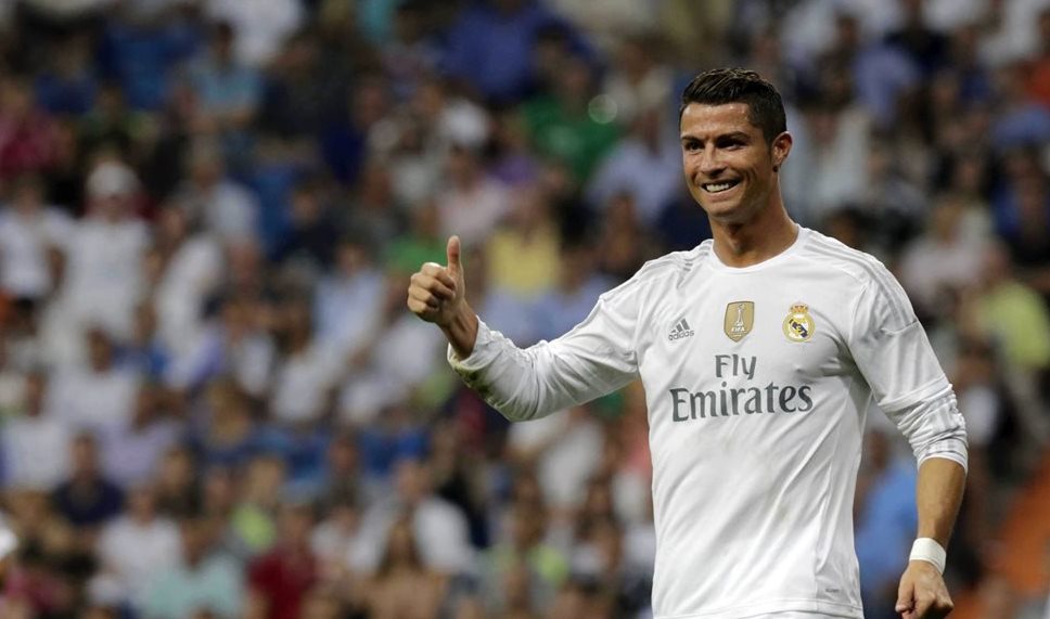 Fotografía de Cristiano durante un partido con el Real Madrid