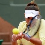 Fotografía de Garbiñe Muguruza en semifinales de Roland Garros 2016