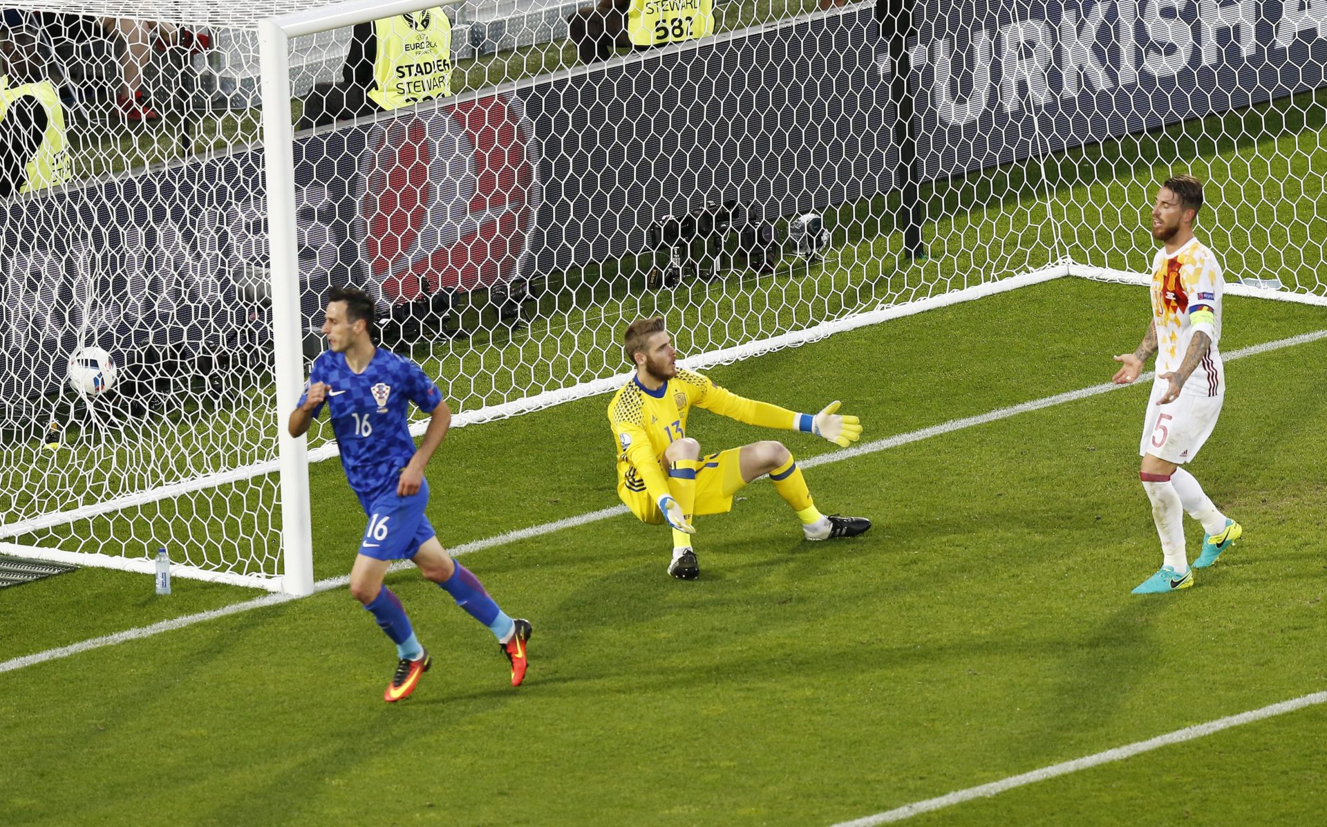 De Gea se lamenta tras el empate de Croacia | Foto: EFE