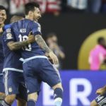 Messi celebra un gol con la selección argentina en la Copa América | Foto: EFE