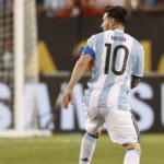 Messi, durante un partido de Argentina en la Copa América | Foto: EFE