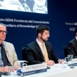 Fotografía de Deisseroth, Boyden y Miesenböck, premios fronteras del conocimiento de la fundación BBVA en biomedicina