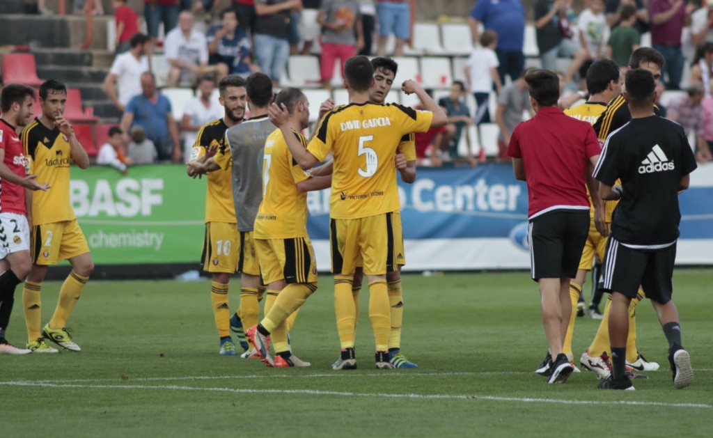 Osasuna celebra su victoria ante el Nàstic en el play-off | Foto: LaLiga Osasuna celebra su victoria ante el Nàstic en el play-off | Foto: LaLiga