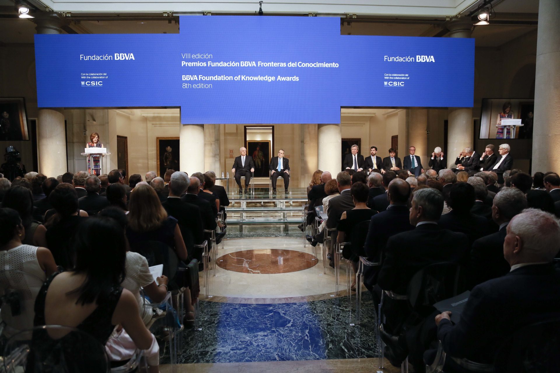 Fotografía de la ceremonia de entrega de los premios de la Fundación BBVA Fronteras del Conocimiento. KIKE PARA.