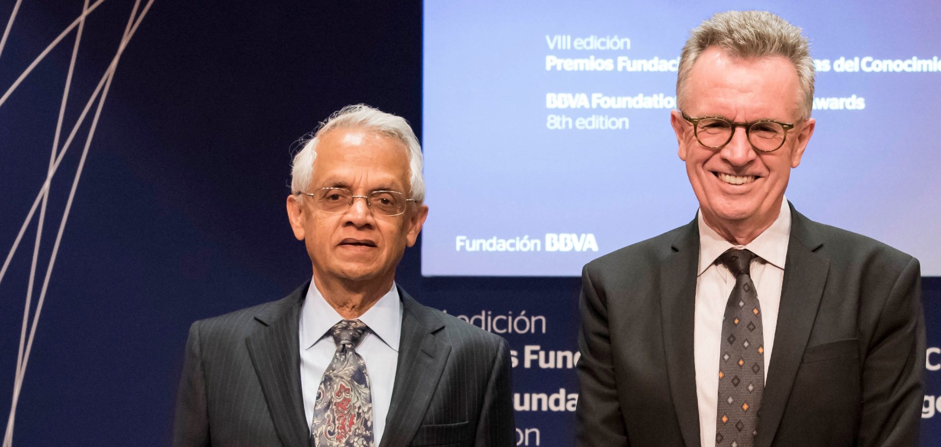 Imagen de Veerabhadran Ramanathan y Martin Ravallion, premios Fundación BBVA Fronteras del Conocimiento