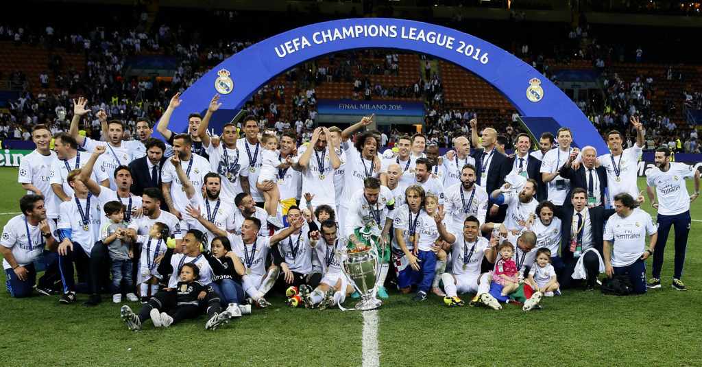 Fotografía de El Real Madrid celebra la consecución de la Undécima