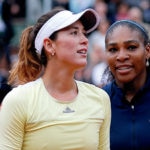 Fotografía de Garbiñe Muguruza y Serena Williams en la final de Roland Garros 2016