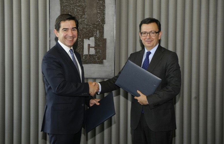 Carlos Torres Vila y el BEI financian pymes BBVA Carlos Torres Vila y el BEI financian pymes BBVA