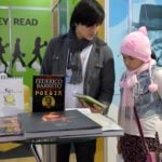Fotografía de los libros de la Fundación BBVA Continental en la Feria Internacional del Libro de Lima.