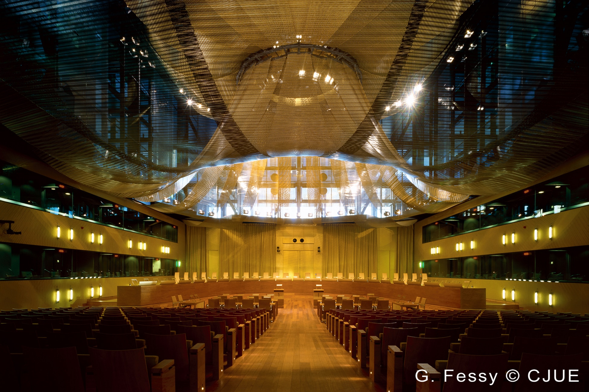 La Gran Sala del Tribunal de Justicia de la Unión Europea con sede en Luxemburgo