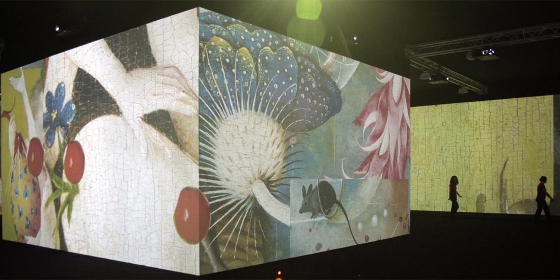 Imagen de la videoinstalación Jardín infinito que se exhibe en el Museo del Prado patrocinada por la Fundación BBVA