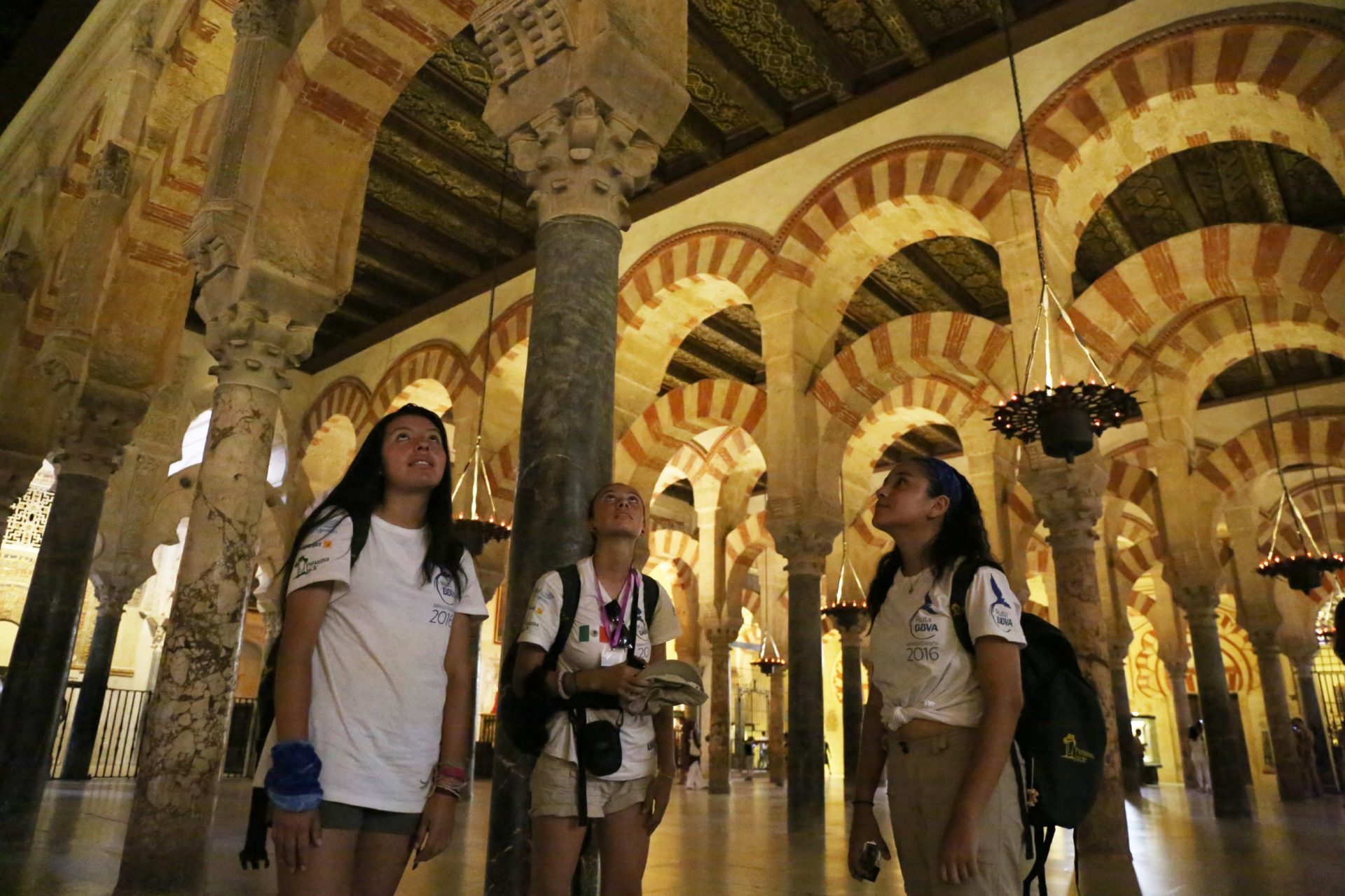 Los ruteros en la mezquita de Córdoba
