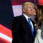 Donald y Melania Trump durante la convención del Partido Republicano.
