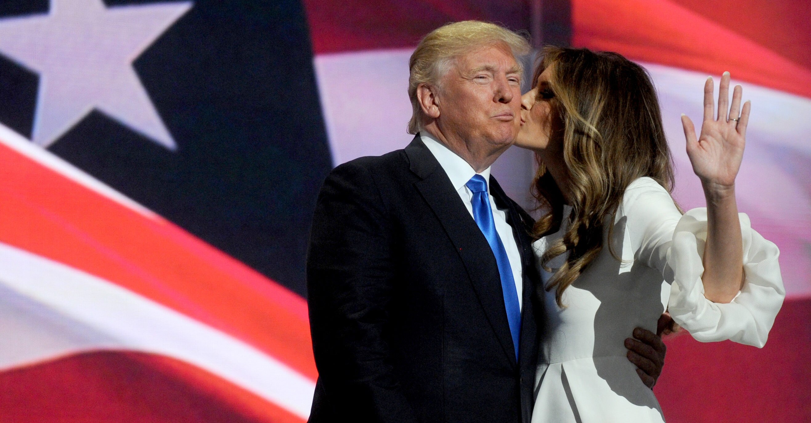 Donald y Melania Trump durante la convención del Partido Republicano. Trump ya es el candidato oficial a la Casa Blanca. Donald y Melania Trump durante la convención del Partido Republicano.