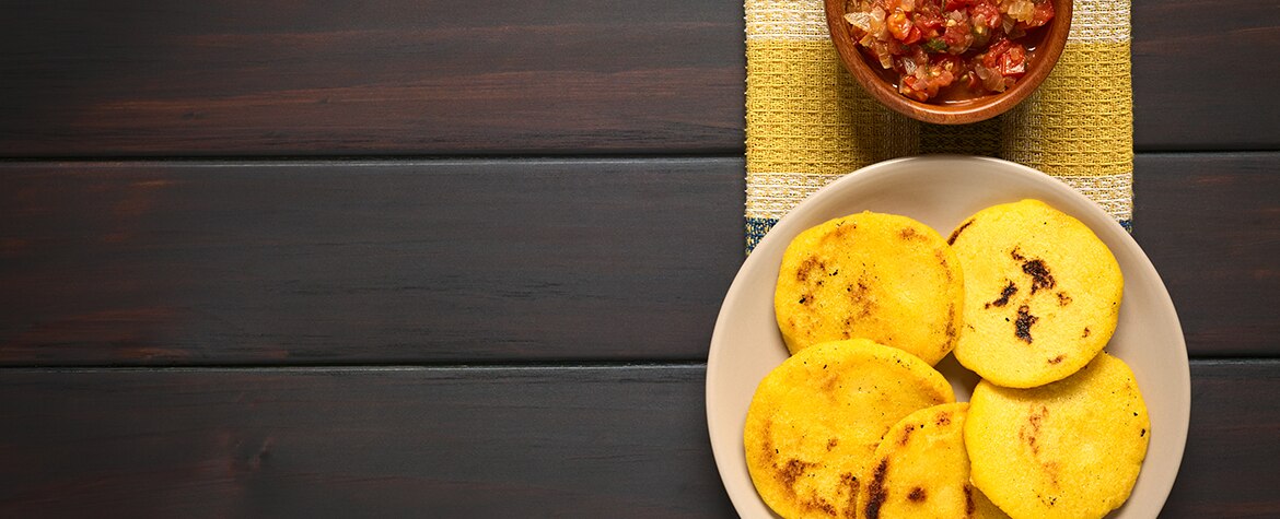 Arepa gastronomia venezuela alimentación sabor harina maiz Fotografía de Arepa gastronomia venezuela alimentación sabor harina maiz BBVA