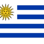 Banderas de Argentina y Uruguay