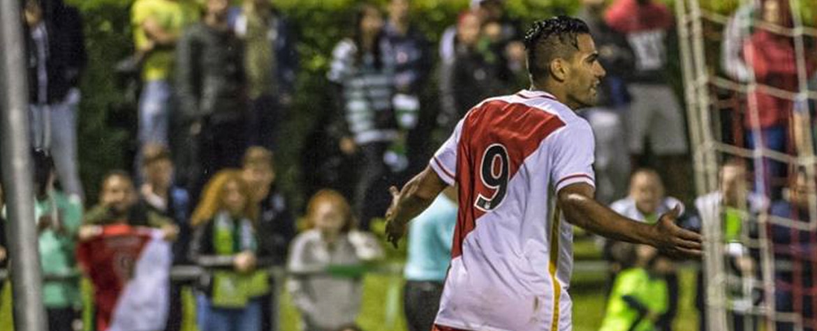 Falcao, delantero del Mónaco, celebra un gol | Foto: Facebook Mónaco Falcao, delantero del Mónaco, celebra un gol | Foto: Facebook Mónaco