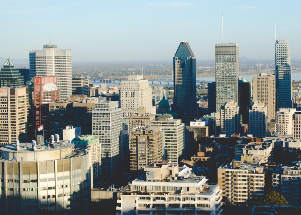 montreal skyline by Andrew Welch Fotografía del skyline de Montreal por Andrew Welch