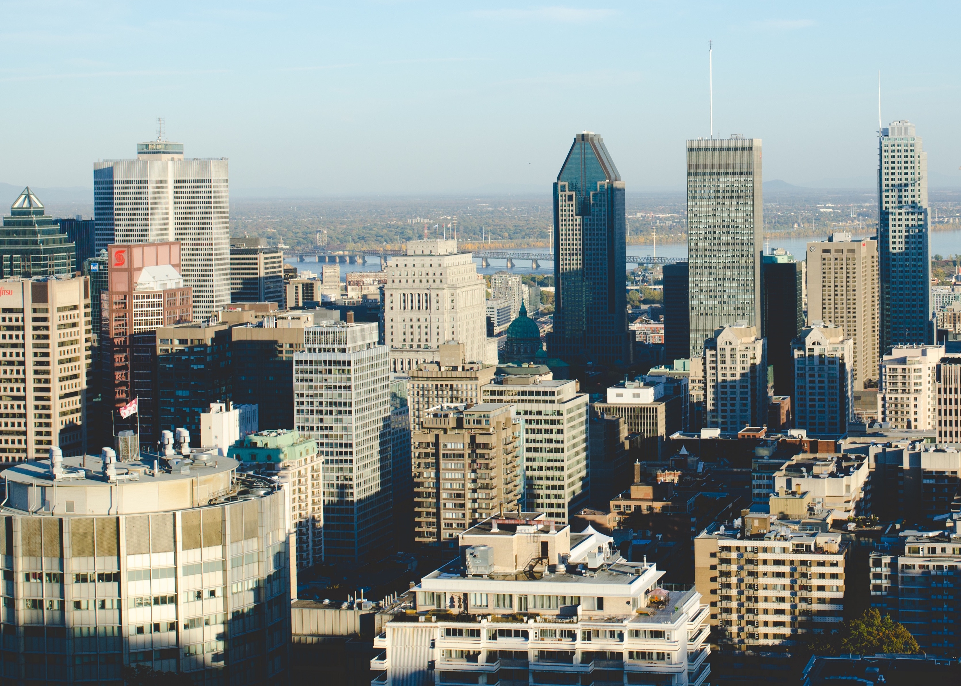 montreal skyline by Andrew Welch Fotografía del skyline de Montreal por Andrew Welch