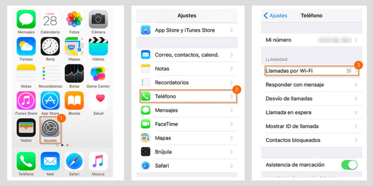 Configurar llamas wifi recurso iphone