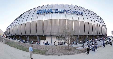 Instalaciones innovadoras y vanguardistas del Estadio de futbol BBVA Bancomer Festejan Rayados de Monterrey un año del Estadio BBVA Bancomer