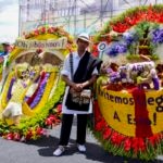 Fotografía tomada por la Alcaldía de Medellín sobre los silleteros en la Feria de las flores