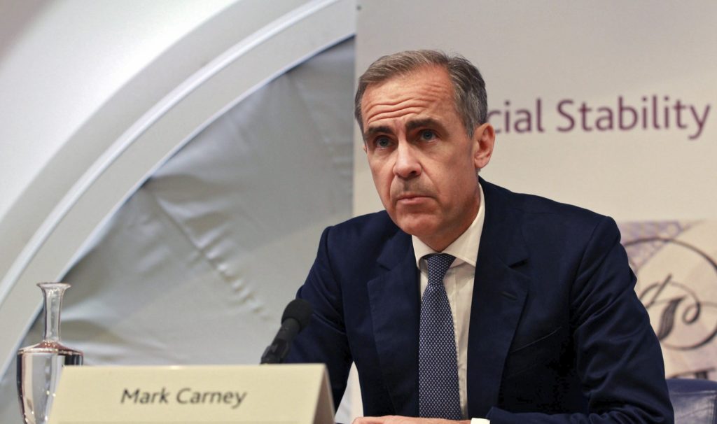 El gobernador del Banco de Inglaterra, Mark Carney El gobernador del Banco de Inglaterra, Mark Carney