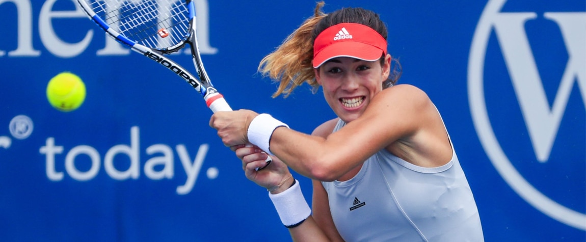 Garbiñe Muguruza durante el torneo de Cincinnati Garbiñe Muguruza durante el torneo de Cincinnati